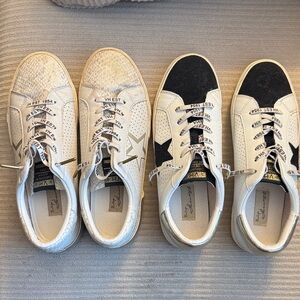 Vintage Havana White and Black Star Sneakers